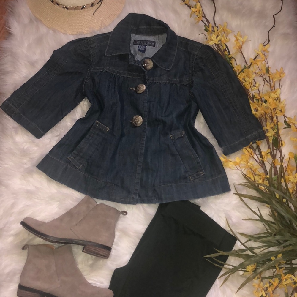 Baccini denim coat - Picture 1 of 6